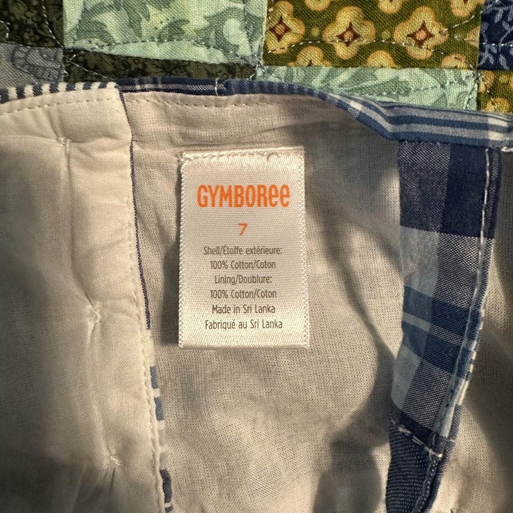Gymboree Blue and White Patchwork Dress - Picture 3 of 3